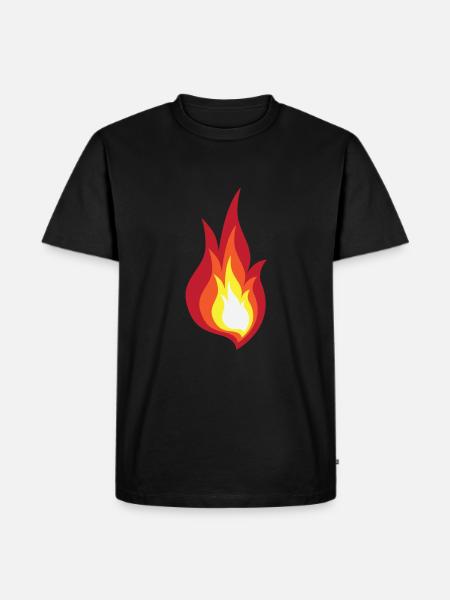 Fire costume flame - it lights fireworks - Men's Premium Organic T-Shirt - black