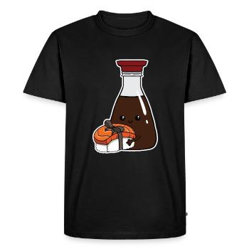 Bouteille De Sauce De Sushi Et De Soja Japon Funny Gift - T-shirt Premium bio Homme - noir - Devant - Nico (187cm)