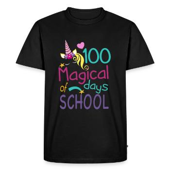 100 Magical Days - Men's Premium Organic T-Shirt - black - Front - Nico (187cm)