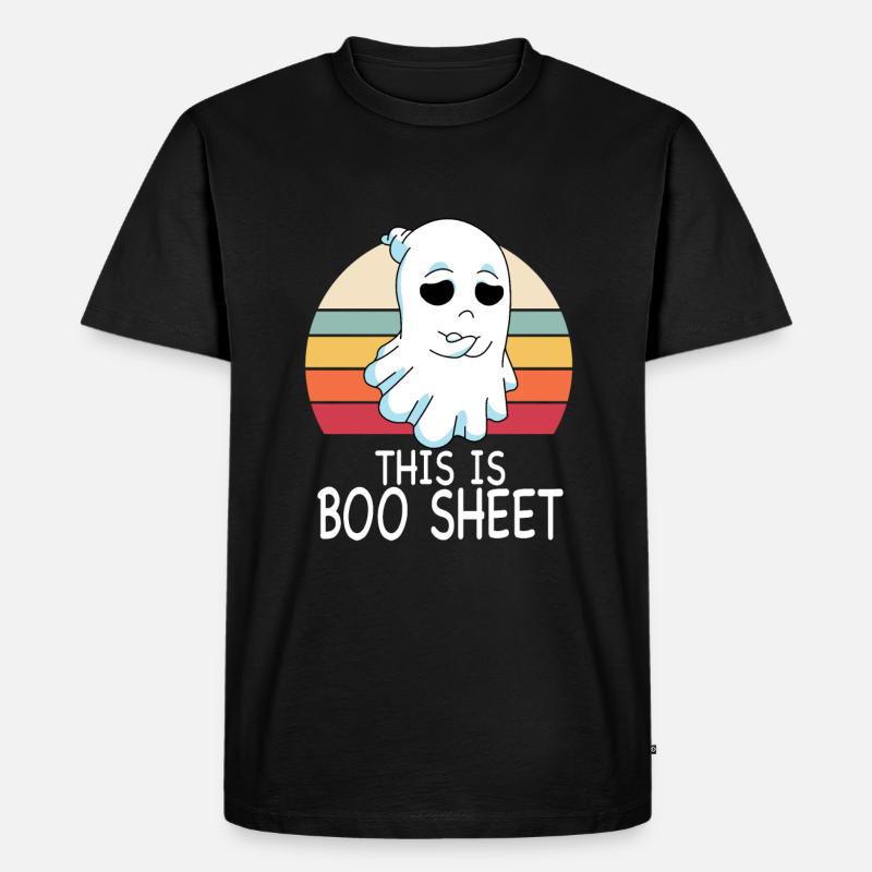 This Is Boo Sheet - Männer Premium Bio T-Shirt - Schwarz