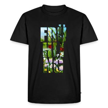 Idée de cadeau de printemps printemps - T-shirt Premium bio Homme - noir - Devant - Nico (187cm)