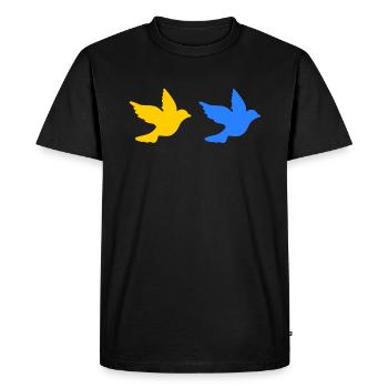 Ukraine - Men's Premium Organic T-Shirt - black - Front - Nico (187cm)