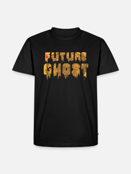 future ghost halloween ghosts - Men's Premium Organic T-Shirt - black