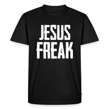 Monstre de Jésus - T-shirt Premium bio Homme - noir - Devant - Nico (187cm)