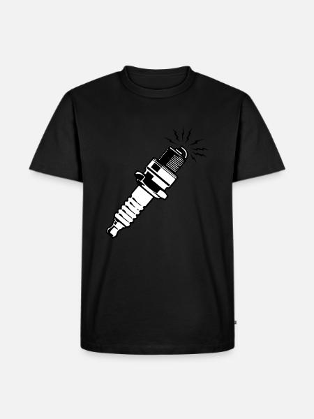 Spark plug - Men's Premium Organic T-Shirt - black