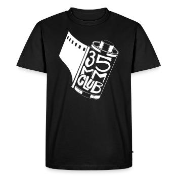 35mm film - Men's Premium Organic T-Shirt - black - Front - Nico (187cm)