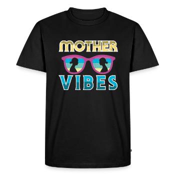 Fête des Mères Maman Maman Maman - T-shirt Premium bio Homme - noir - Devant - Nico (187cm)