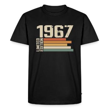 1967 Vintage - Retro 1967 Cadeau Anniversaire 1967 - T-shirt Premium bio Homme - noir - Devant - Nico (187cm)