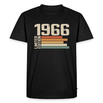 1966 Vintage - Retro 1966 Birthday Gift 1966 - Men's Premium Organic T-Shirt - black - Front - Nico (187cm)