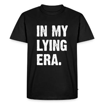 In My Lying Era - Men's Premium Organic T-Shirt - black - Front - Nico (187cm)