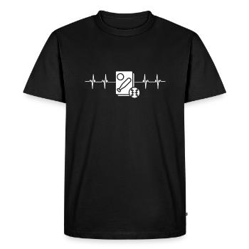 Baseball Card Collector And Baseball Memorabilia - Men's Premium Organic T-Shirt - black - Front - Nico (187cm)