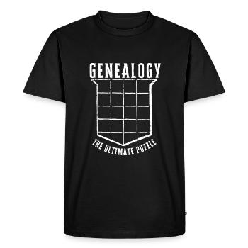 Genealogist Family Historian Genealogy Genealogist - Men's Premium Organic T-Shirt - black - Front - Nico (187cm)