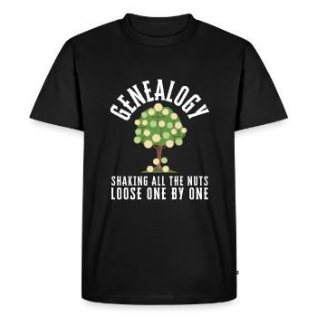 Genealogist Family Historian Genealogy Genealogist - Men's Premium Organic T-Shirt - black - Front - Nico (187cm)