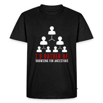 Genealogist Family Historian Genealogy Genealogist - Men's Premium Organic T-Shirt - black - Front - Nico (187cm)
