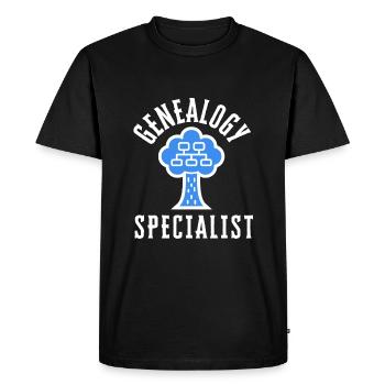 Genealogist Family Historian Genealogy Genealogist - Men's Premium Organic T-Shirt - black - Front - Nico (187cm)