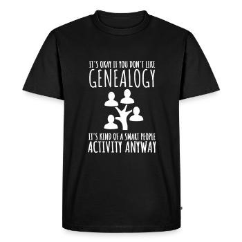 Genealogist Family Historian Genealogy Genealogist - Men's Premium Organic T-Shirt - black - Front - Nico (187cm)