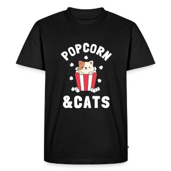 Popcorn Machine Movie Lover Cinéma Cinéma - T-shirt Premium bio Homme - noir - Devant - Nico (187cm)