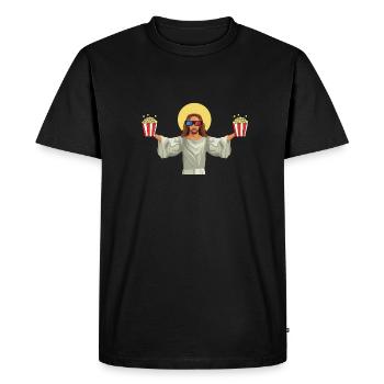 Popcorn Machine Movie Lover Cinéma Cinéma - T-shirt Premium bio Homme - noir - Devant - Nico (187cm)