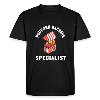 Popcorn Machine Movie Lover Cinéma Cinéma - T-shirt Premium bio Homme - noir - Devant - Nico (187cm)