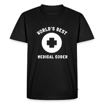 Medical Coder Coding VA Nurse And Clinical Coding - Men's Premium Organic T-Shirt - black - Front - Nico (187cm)