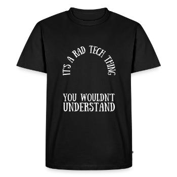 Radiologie Technologue En radiologie Technologue en radiologie Rad - T-shirt Premium bio Homme - noir - Devant - Nico (187cm)
