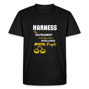 Rappelling Rock Climbing - Men's Premium Organic T-Shirt - black - Front - Nico (187cm)