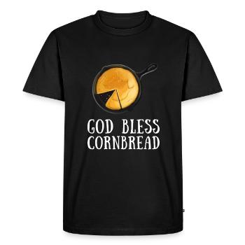 Pain de maïs Cuisson Muffins de semoule de maïs Pain - T-shirt Premium bio Homme - noir - Devant - Nico (187cm)
