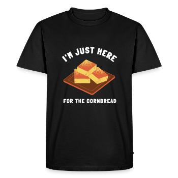 Pain de maïs Cuisson Muffins de semoule de maïs Pain - T-shirt Premium bio Homme - noir - Devant - Nico (187cm)