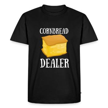 Pain de maïs Cuisson Muffins de semoule de maïs Pain - T-shirt Premium bio Homme - noir - Devant - Nico (187cm)
