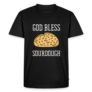 Sourdough Bread Baking Bakers Sourdough Starter - Men's Premium Organic T-Shirt - black - Front - Nico (187cm)