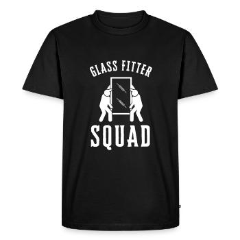 Glazier Glass Fitter And Glass Setter Window - Men's Premium Organic T-Shirt - black - Front - Nico (187cm)