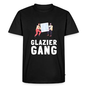 Glazier Glass Fitter And Glass Setter Window - Men's Premium Organic T-Shirt - black - Front - Nico (187cm)