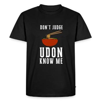 Udon Japanese Noodles Ramen Asian Noodle Box - Men's Premium Organic T-Shirt - black - Front - Nico (187cm)