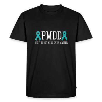 PMDD Sensibilisation Syndrome prémenstruel menstruel - T-shirt Premium bio Homme - noir - Devant - Nico (187cm)