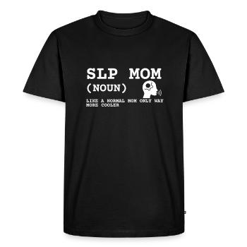 Speech Language Pathologist Speech Therapy SLP - Men's Premium Organic T-Shirt - black - Front - Nico (187cm)