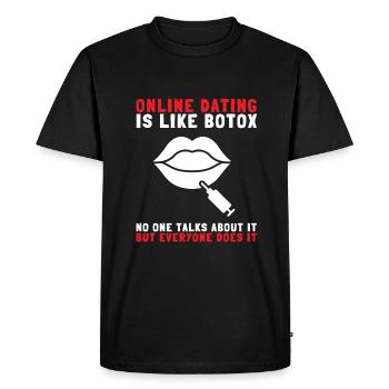 Chirurgie plastique Botox et injecteur d’infirmière esthétique - T-shirt Premium bio Homme - noir - Devant - Nico (187cm)
