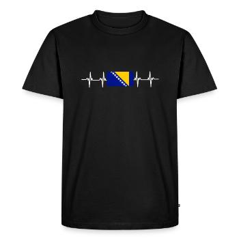 Bosnie Burek Bosnie-Herzégovine patriotique - T-shirt Premium bio Homme - noir - Devant - Nico (187cm)