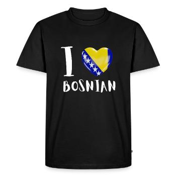 Bosnie Burek Bosnie-Herzégovine patriotique - T-shirt Premium bio Homme - noir - Devant - Nico (187cm)