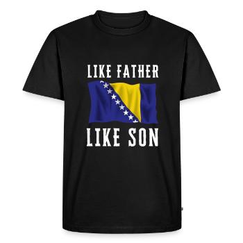 Bosnie Burek Bosnie-Herzégovine patriotique - T-shirt Premium bio Homme - noir - Devant - Nico (187cm)