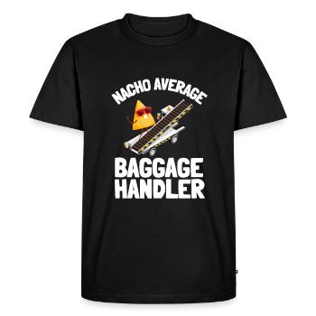 Baggage Handler Airfield Airport Worker - Men's Premium Organic T-Shirt - black - Front - Nico (187cm)