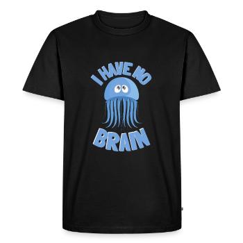Jelly Fish Medusozoa Marine Biologist Ocean - Men's Premium Organic T-Shirt - black - Front - Nico (187cm)