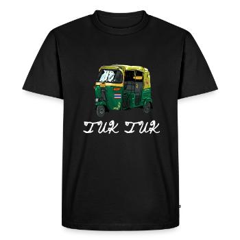 Tuk Tuk Rickshaw Transporteur de scooter italien - T-shirt Premium bio Homme - noir - Devant - Nico (187cm)