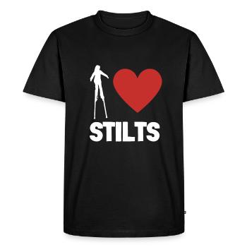 Stilt Carnival Walk On Stilts Day Stiltwalker - Men's Premium Organic T-Shirt - black - Front - Nico (187cm)