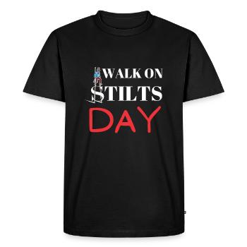 Stilt Carnival Walk On Stilts Day Stiltwalker - Men's Premium Organic T-Shirt - black - Front - Nico (187cm)