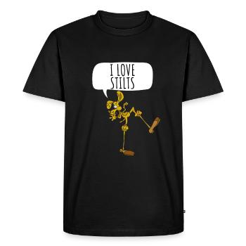 Stilt Carnival Walk On Stilts Day Stiltwalker - Men's Premium Organic T-Shirt - black - Front - Nico (187cm)