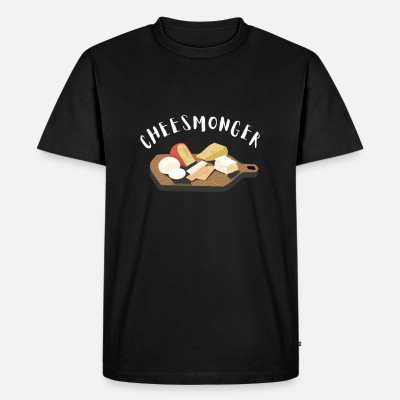 Cheesemonger Cheese Maker Gouda Lover - Männer Premium Bio T-Shirt - Schwarz