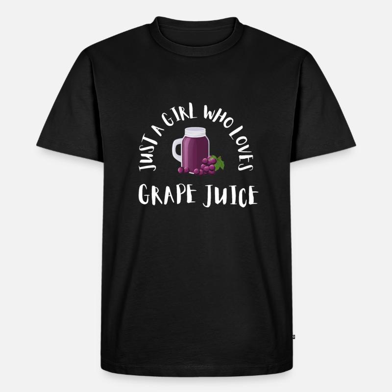Organic Grape Juice Bottles - Männer Premium Bio T-Shirt - Schwarz