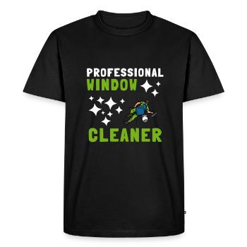 Window Cleaner Services Car Window Cleaning Window - Men's Premium Organic T-Shirt - black - Front - Nico (187cm)