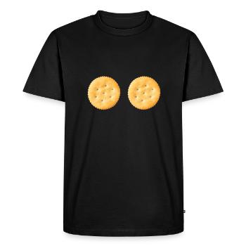 Rosemary Crab Cracker And Flatbread Salty Cracker - Men's Premium Organic T-Shirt - black - Front - Nico (187cm)