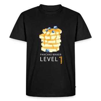 Sirop pour crêpes flipping Flapjack Petit déjeuner - T-shirt Premium bio Homme - noir - Devant - Nico (187cm)